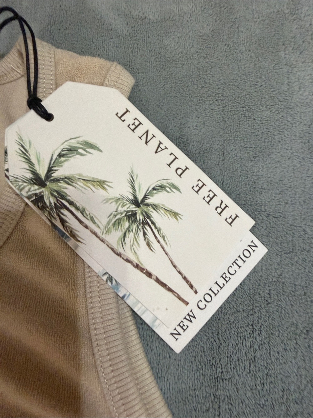 Free Planet Men's Light Tan Tank Top - Picture 3 of 3